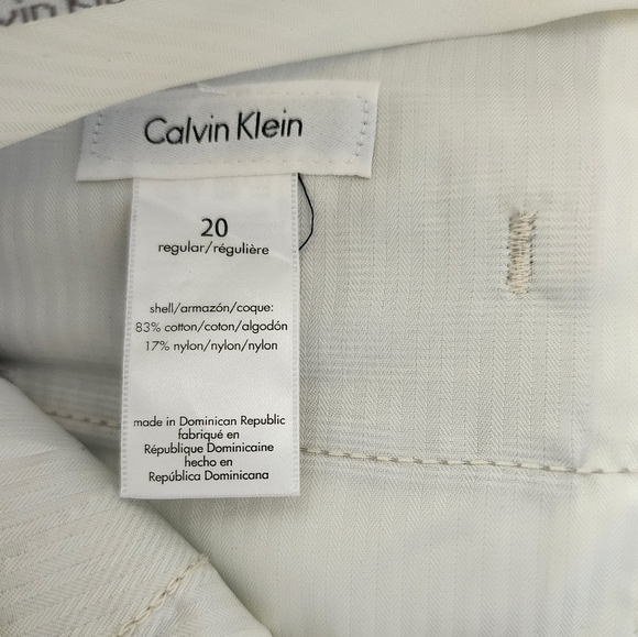 Calvin Klein Big Boys Flat Front Striped Casual Pants size 20 NWT - Picture 5 of 7